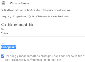 Cách rút tiền bằng Western Union từ Google Adsense